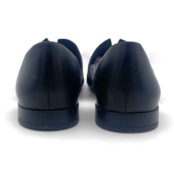 Vince Darlington Pointed Toe D’Orsay Flats Black Leather Designer Loafer Size 7 - Picture 10 of 16